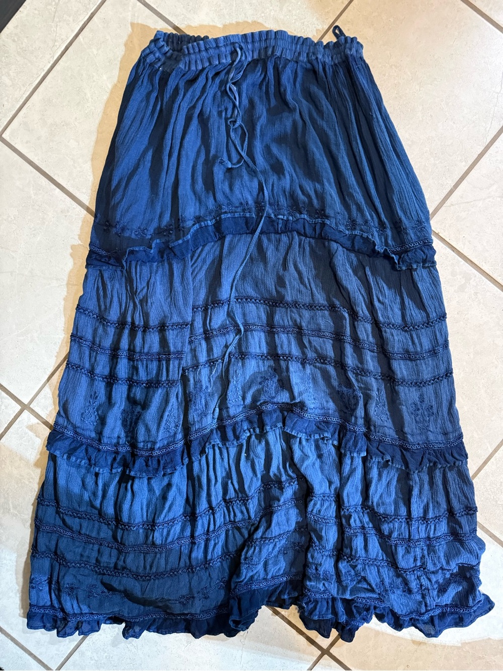 Vintage tiered hoop skirt - wmns large (adjustable)